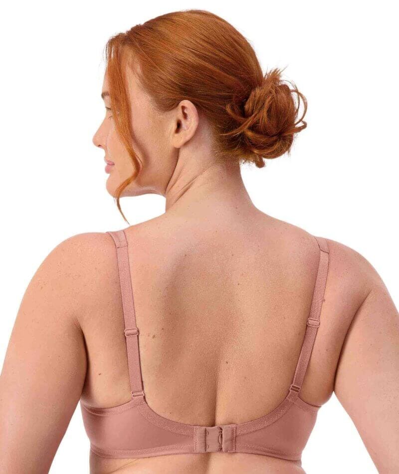 Triumph Lacy Minimizer 2 Pack Bra - Toasted Almond/Cherry Rose - Image 4