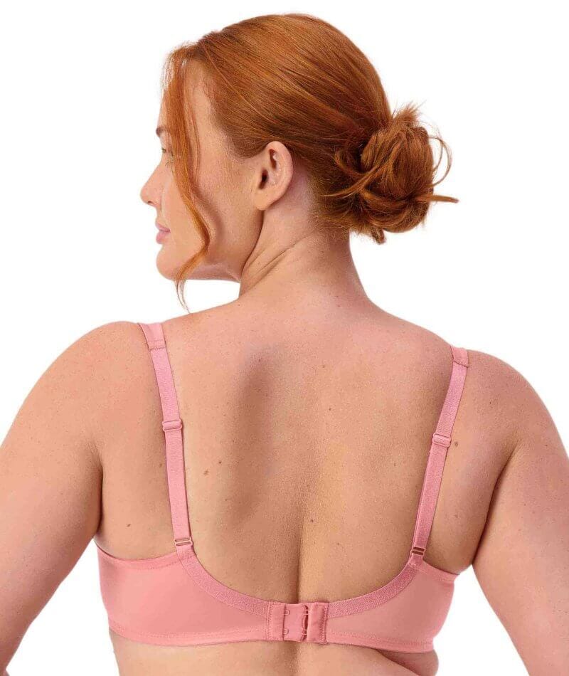 Triumph Lacy Minimizer 2 Pack Bra - Toasted Almond/Cherry Rose - Image 5