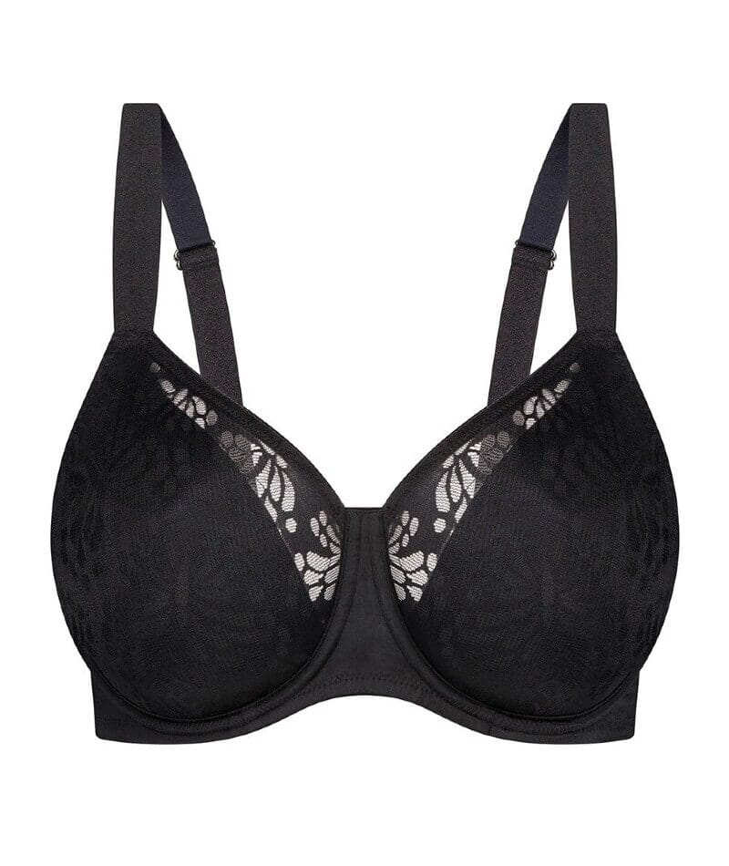 Triumph Lacy Minimizer Bra - Black - Image 10