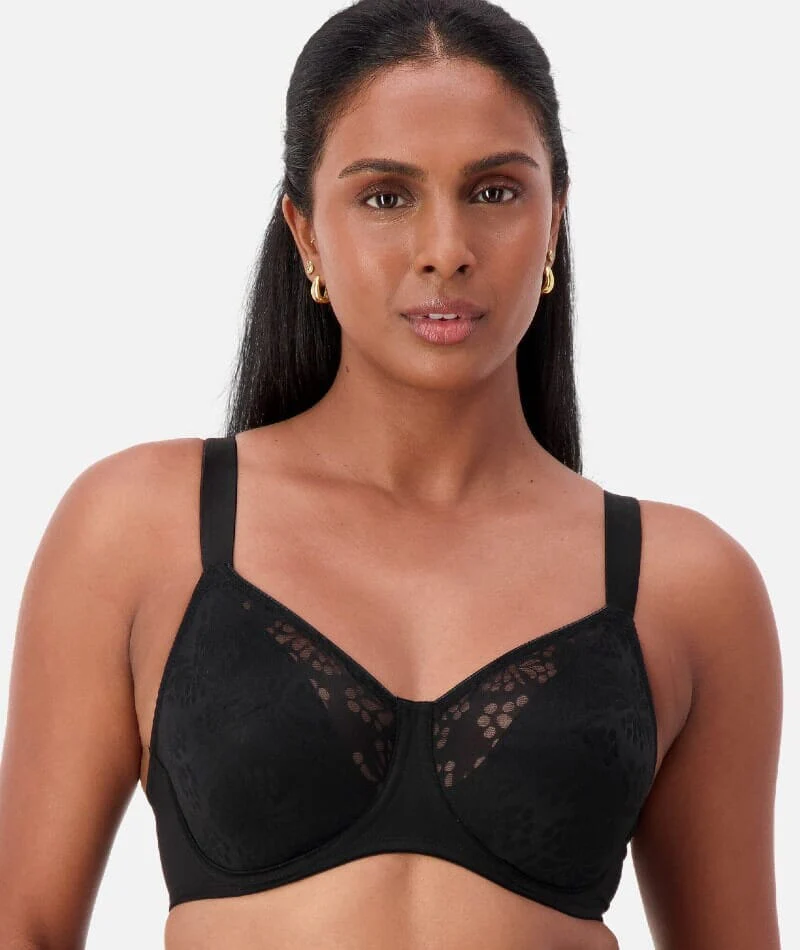 Triumph Lacy Minimizer Bra - Black - Image 2