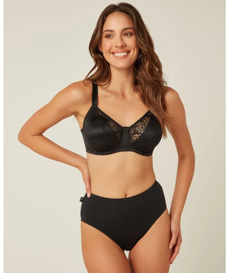 Triumph Lacy Minimizer Bra - Black - Image 7