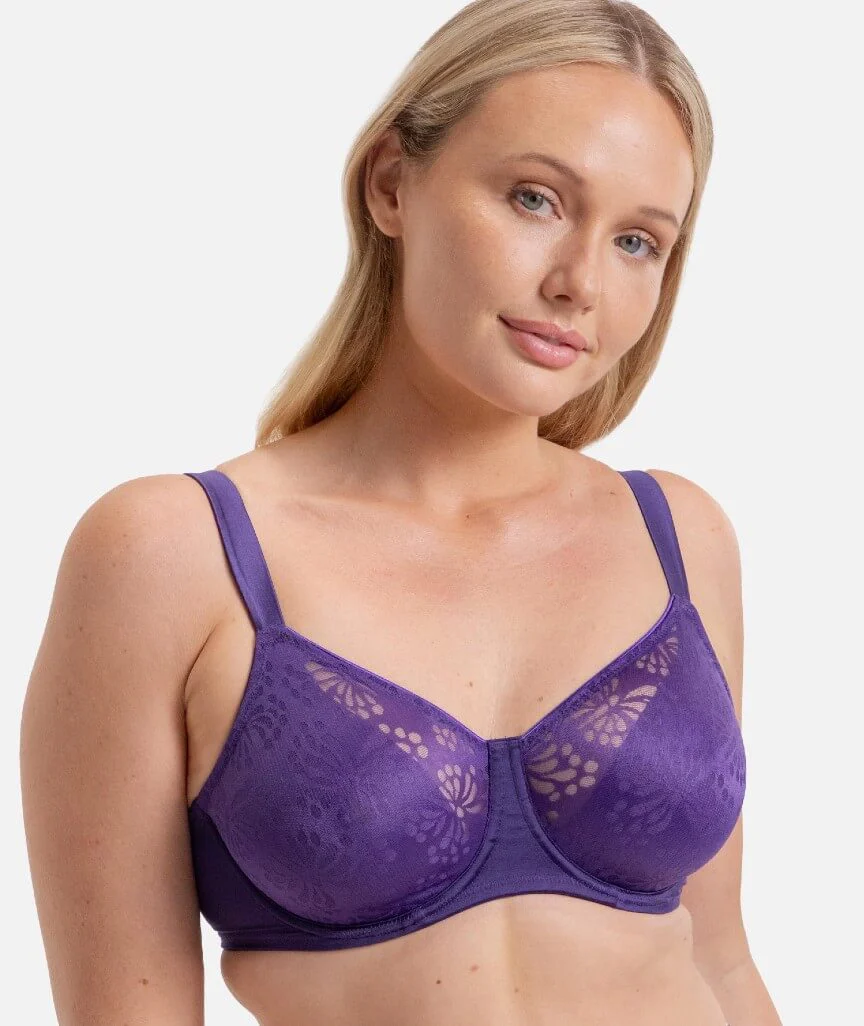 Triumph Lacy Minimizer Bra - Prussian Blue - Image 4