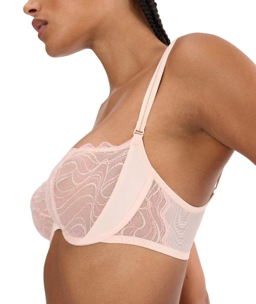 Triumph Palina Waves of Glow Balconette Underwire Non-Padded Bra - Porcelain - Image 3