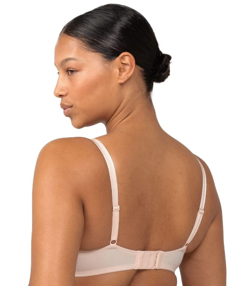 Triumph Sheer Balconette Bra - Nude Pink - Image 4