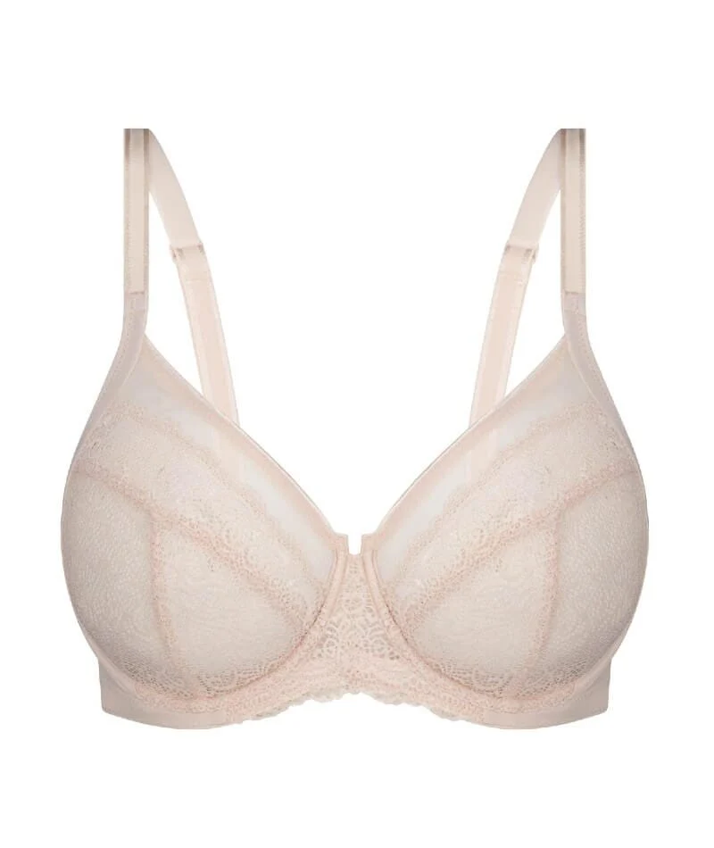 Triumph Sheer Balconette Bra - Nude Pink - Image 5