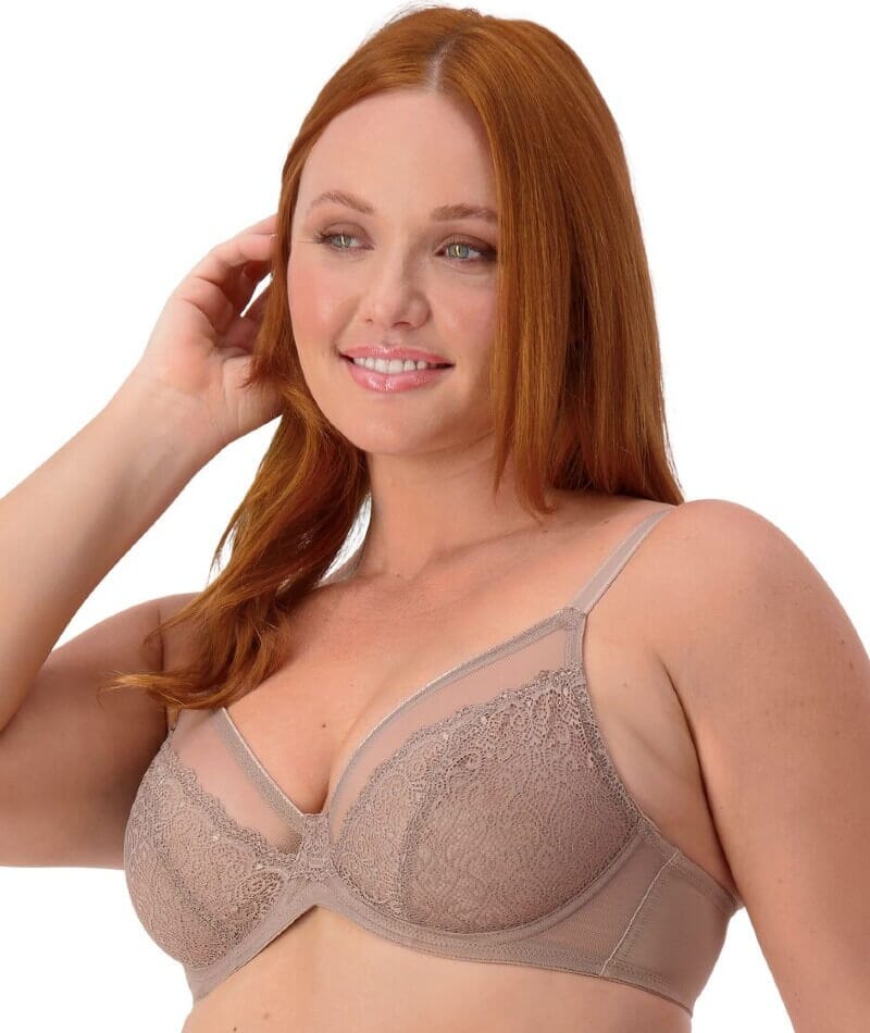 Triumph Sheer Minimizer Bra - Mocca - Image 3