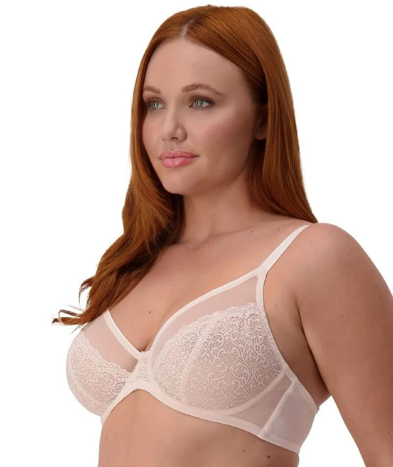 Triumph Sheer Minimizer Bra - Nude Pink - Image 6