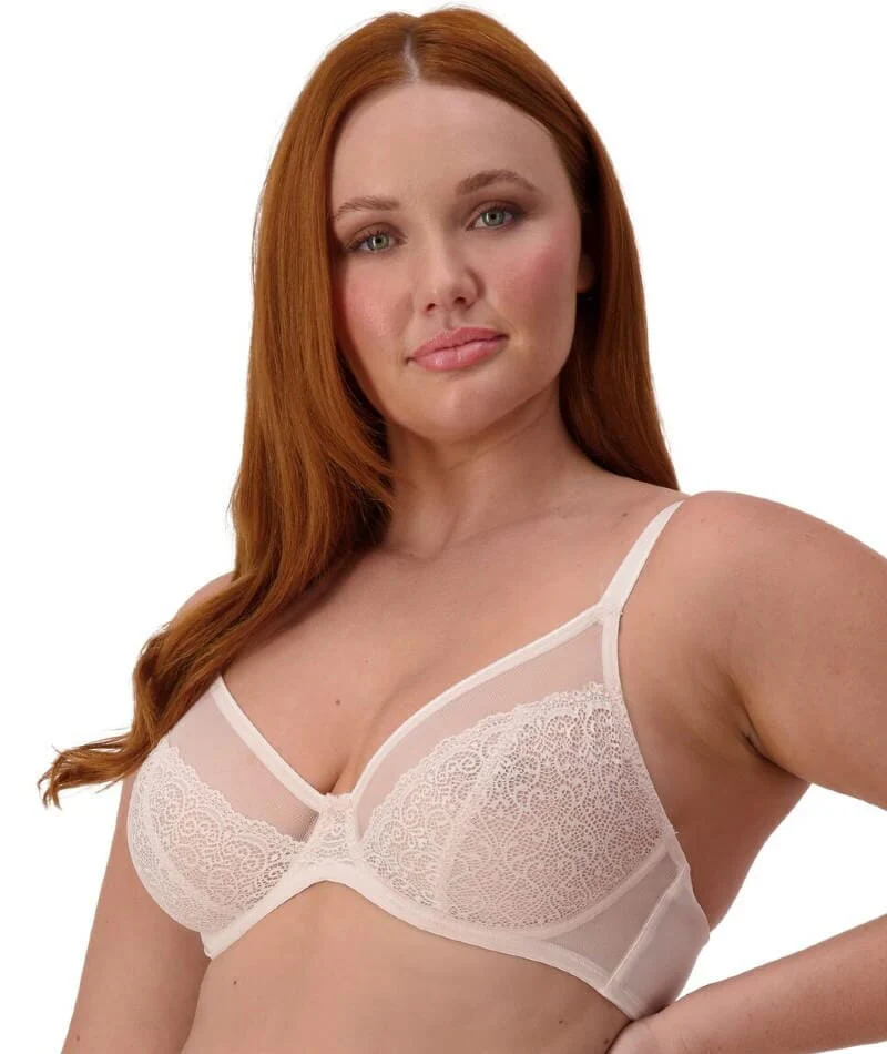 Triumph Sheer Minimizer Bra - Nude Pink - Image 7