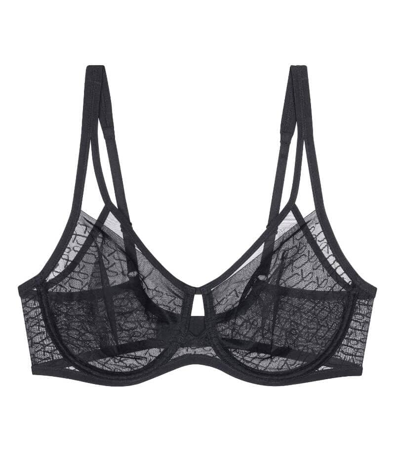 Triumph Signature Sheer Underwired Minimiser Bra - Black - Image 4