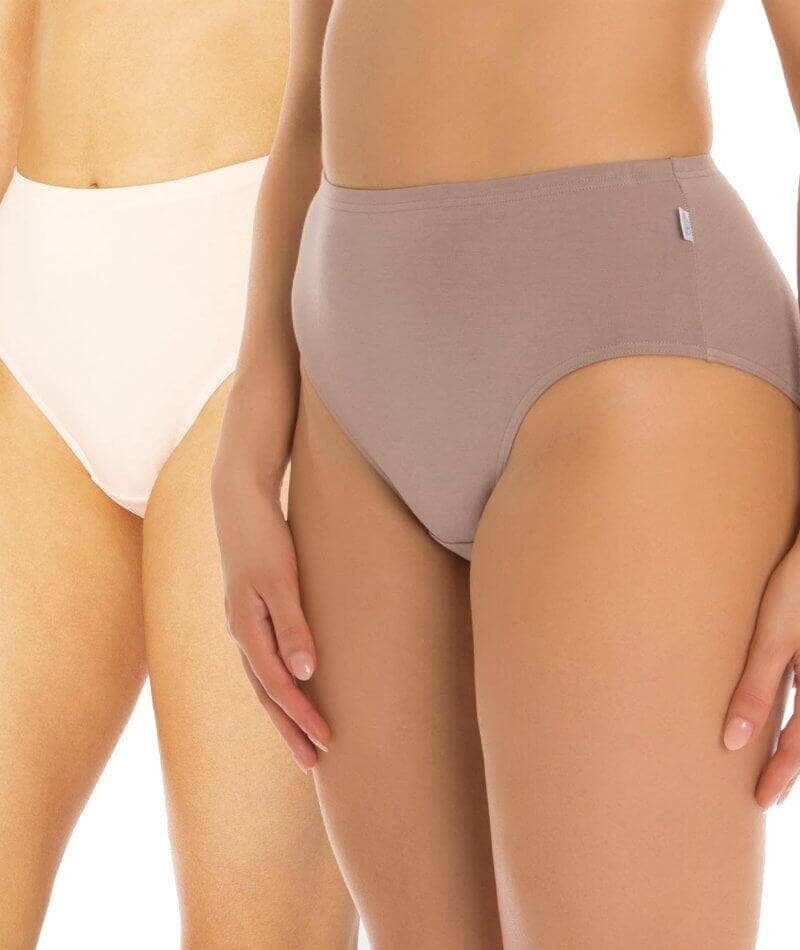 Sloggi Hikini 2 Pack Brief - Pink/Brown - Image 3