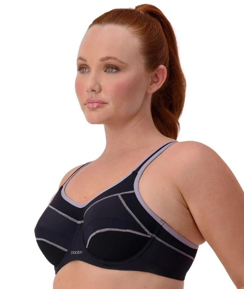Triumph Triaction Performance Sports Bra - Black / Silver - Image 14