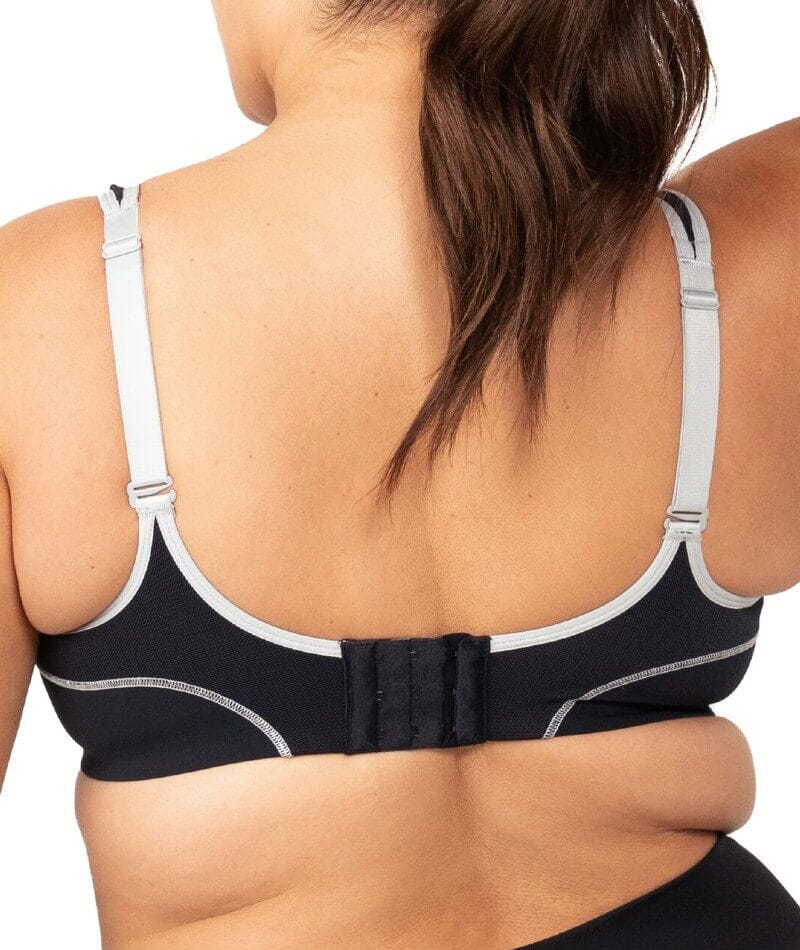 Triumph Triaction Performance Sports Bra - Black / Silver - Image 6