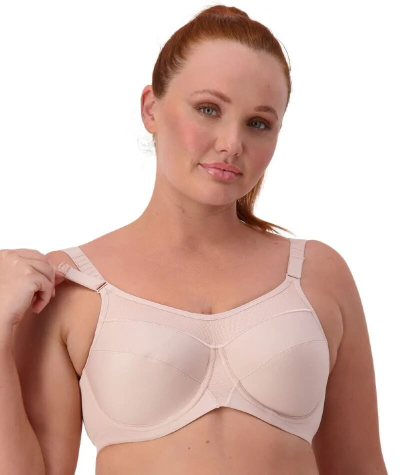 Triumph Triaction Ultra Underwired Sports Bra - Fig Pink - Image 12
