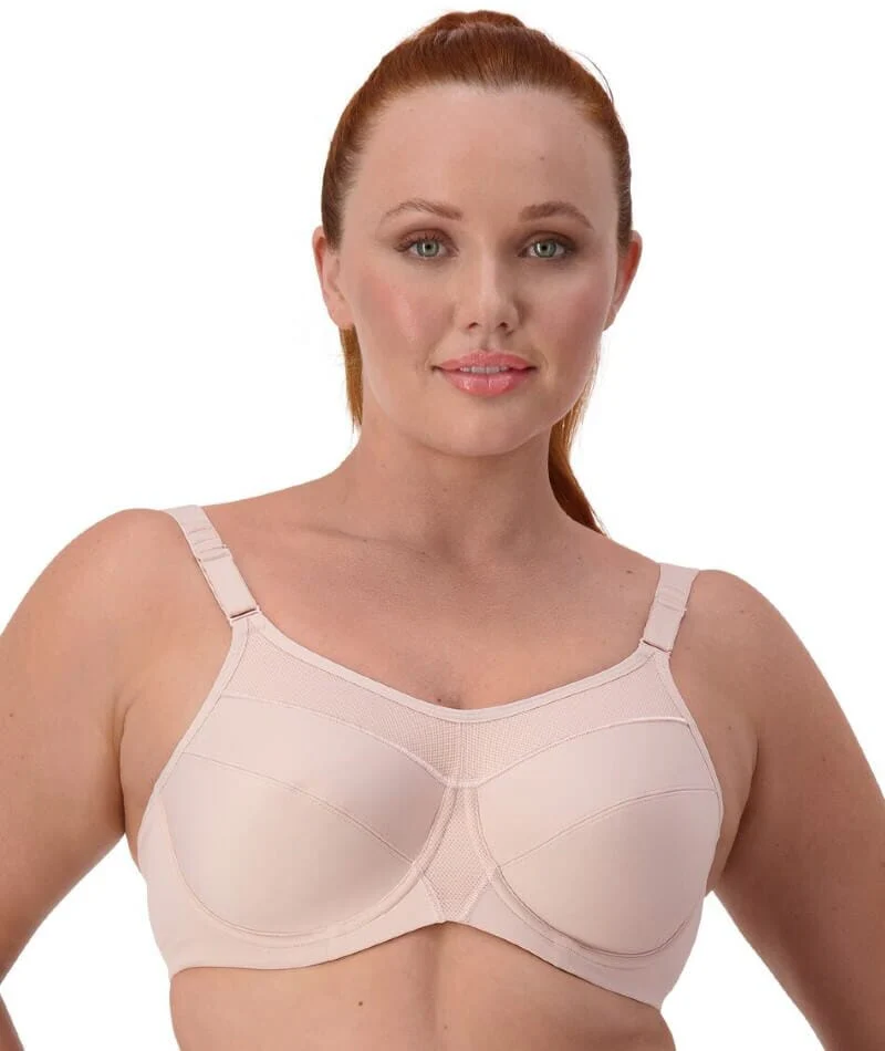 Triumph Triaction Ultra Underwired Sports Bra - Fig Pink - Image 2