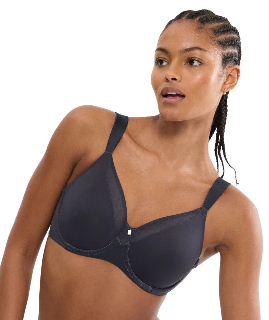 Triumph True Shape Sensation Minimiser Underwire Bra - Ink Gray - Image 3
