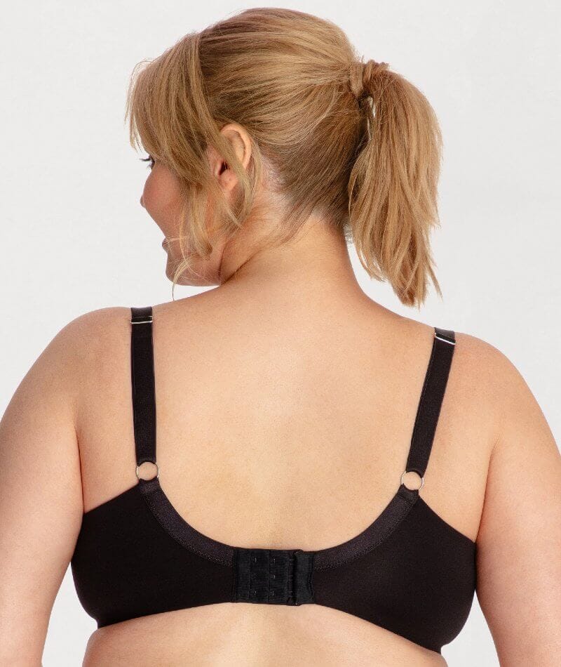 Underbliss Invisibliss Moulded Microfibre Underwire Bra - Black - Image 3