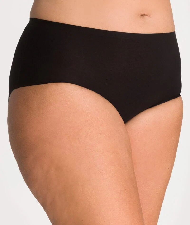 Underbliss Invisibliss No Show Seamless Full Brief 2 pack - Black - Image 5