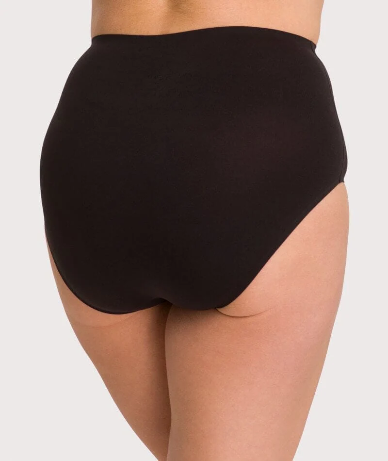 Underbliss Invisibliss No Show Seamless Full Brief 2 pack - Black - Image 6