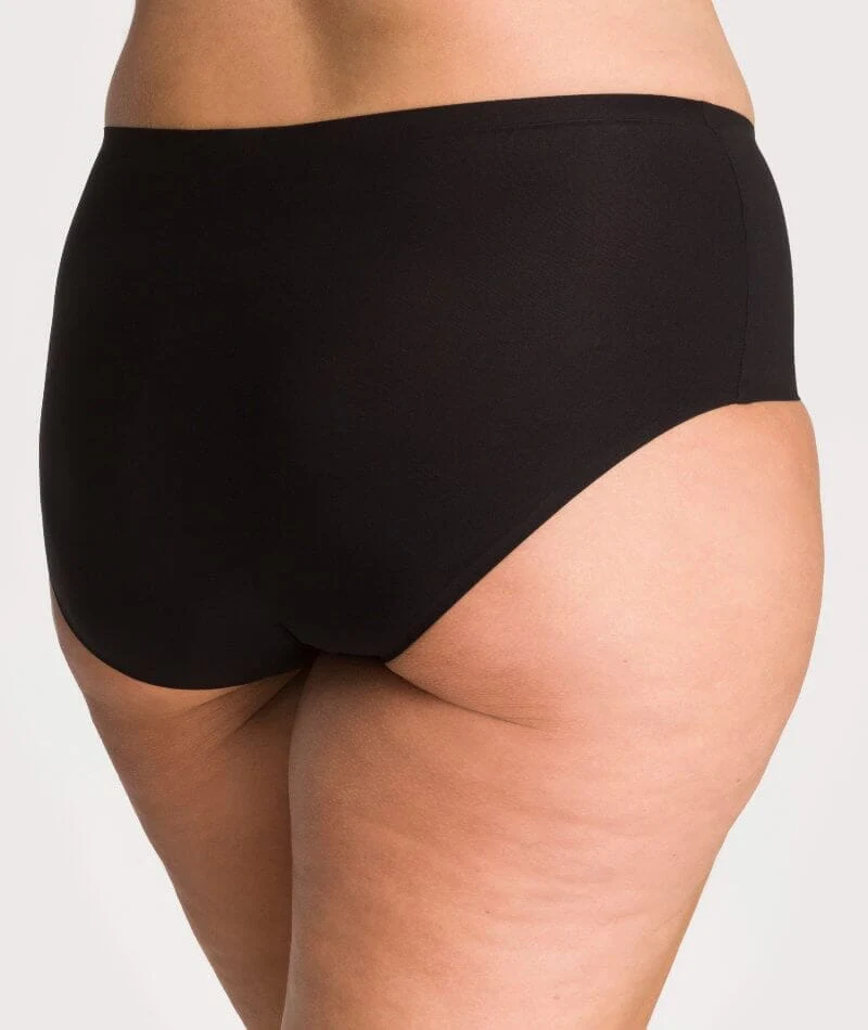 Underbliss Invisibliss No Show Seamless Full Brief 2 pack - Black - Image 7