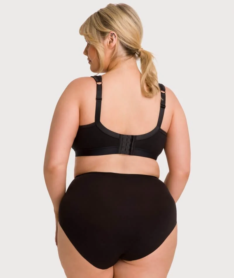Underbliss Invisibliss No Show Seamless Full Brief 2 pack - Black - Image 9