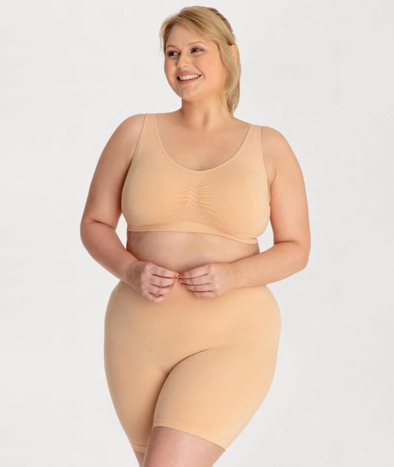 Underbliss Seamless Bamboo Blend Anti-Chafing Shorts - Frappe - Image 8