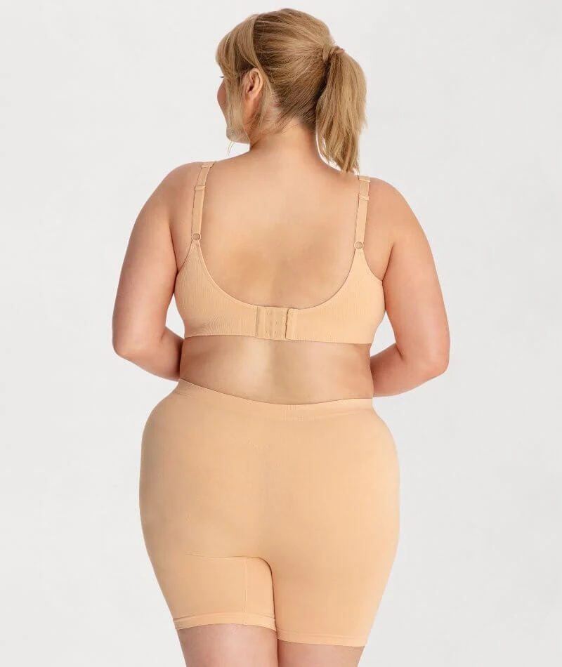 Underbliss Seamless Bamboo Blend Anti-Chafing Shorts - Frappe - Image 9