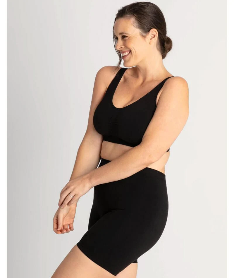 Underbliss Seamless Bamboo Blend Comfort Wire-free Bra - Black - Image 12
