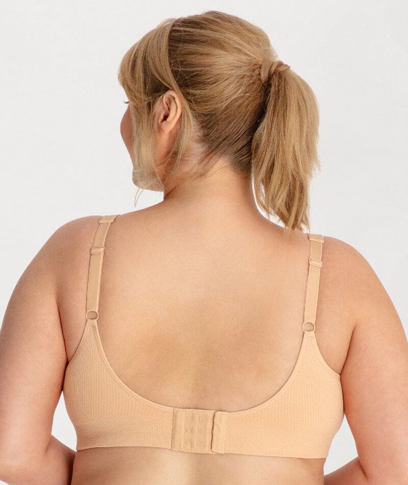 Underbliss Seamless Bamboo Blend Comfort Wire-Free Bra - Frappe - Image 3