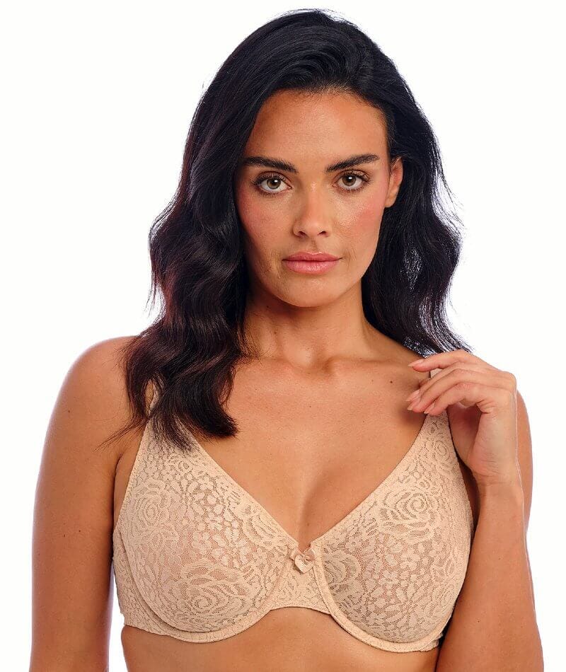 Wacoal Halo Lace Moulded Underwire Bra - Nude