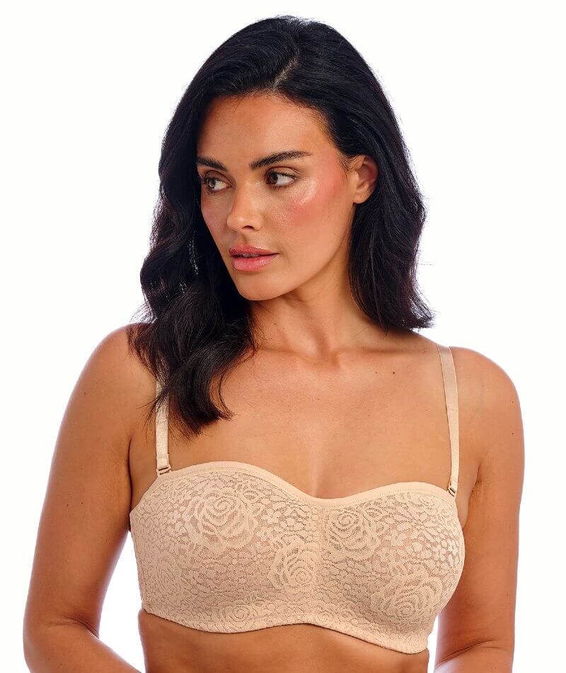Wacoal Halo Lace Strapless Bra 2 Pack - Nude/Black - Image 6
